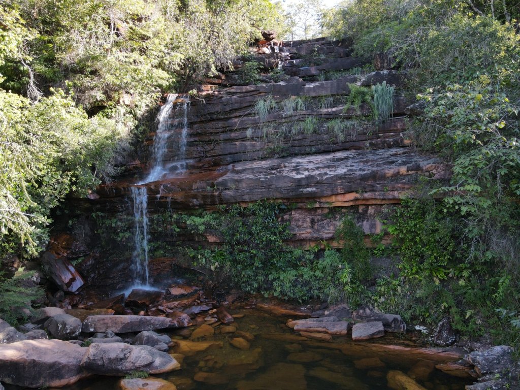 Cachoeirinha no Parque Municipal da Muritiba, em Lençóis