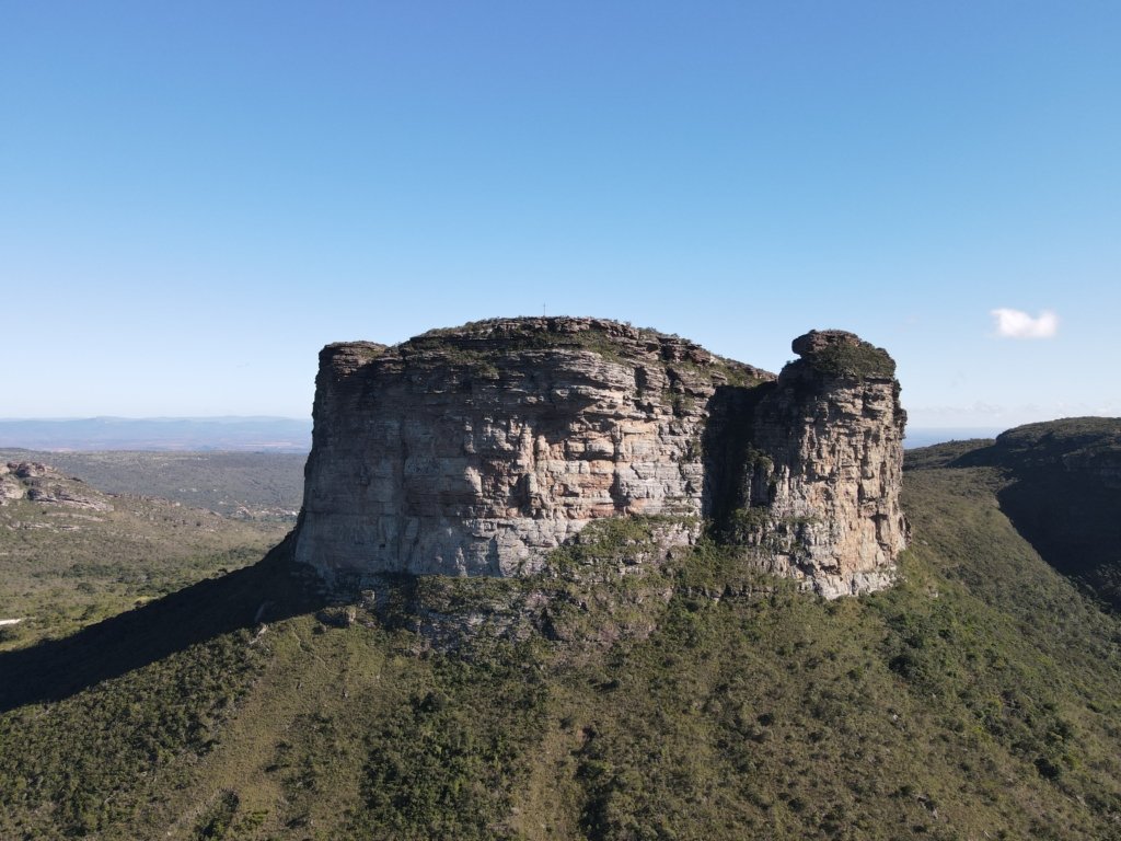Morro do Pai Inácio visto de frente, na Chapada Diamantina
